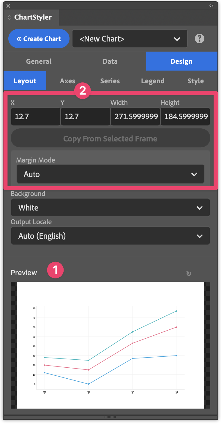 The Plugins Panel - Menu / Data / Series / Select